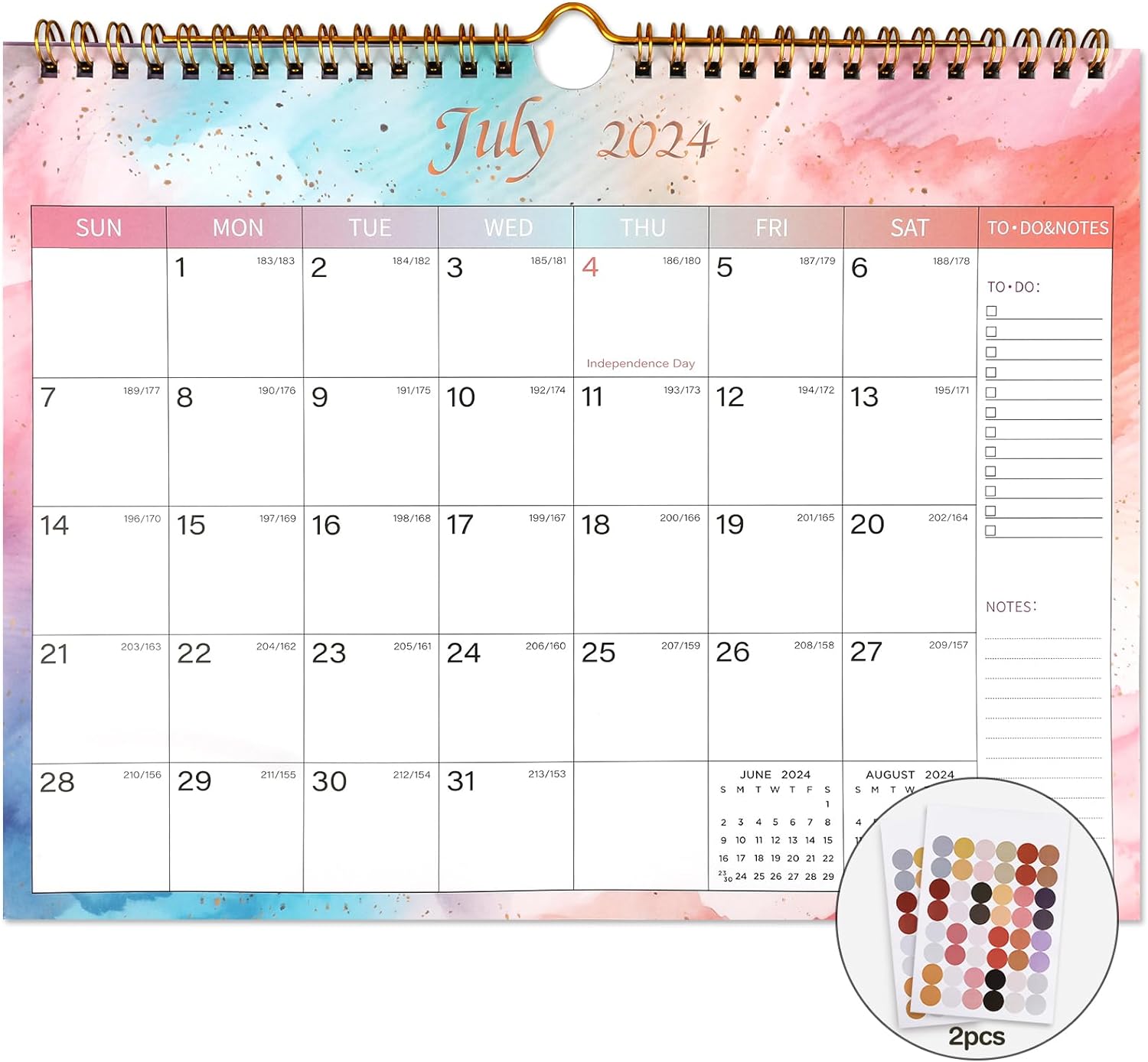 Lbylyhxc 2024-2025 Calendar - Includes July 2024 to December 2025-18 Monthly Wal...