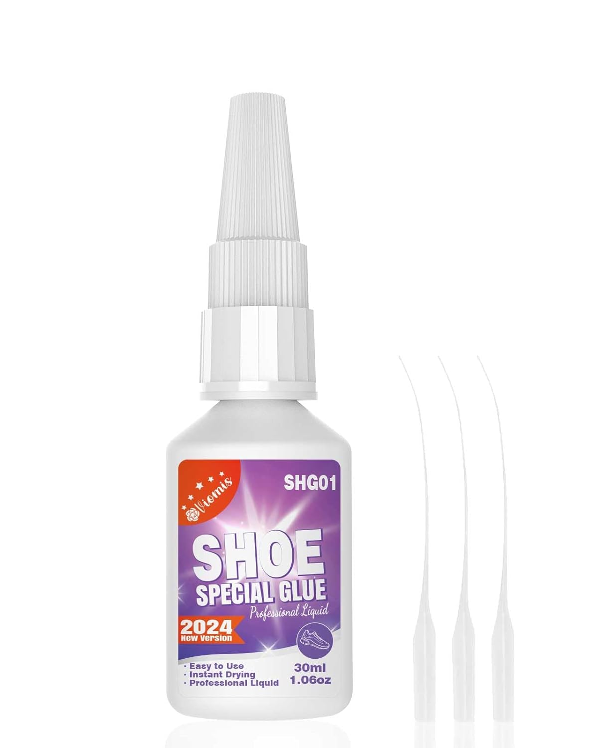 30g Instant Shoe Glue - Professional Sole Repair Adhesive, Waterproof & Clear fo...