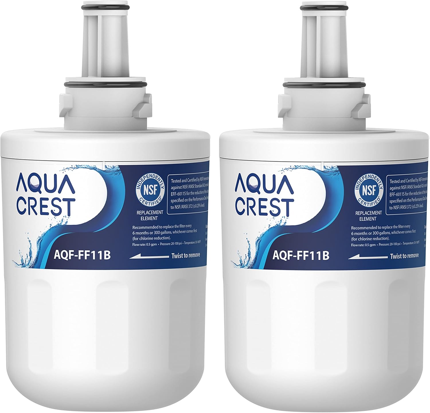 AQUA CREST DA29-00003G Fridge Water Filter, Compatible with Samsung® Aqua Pure P...