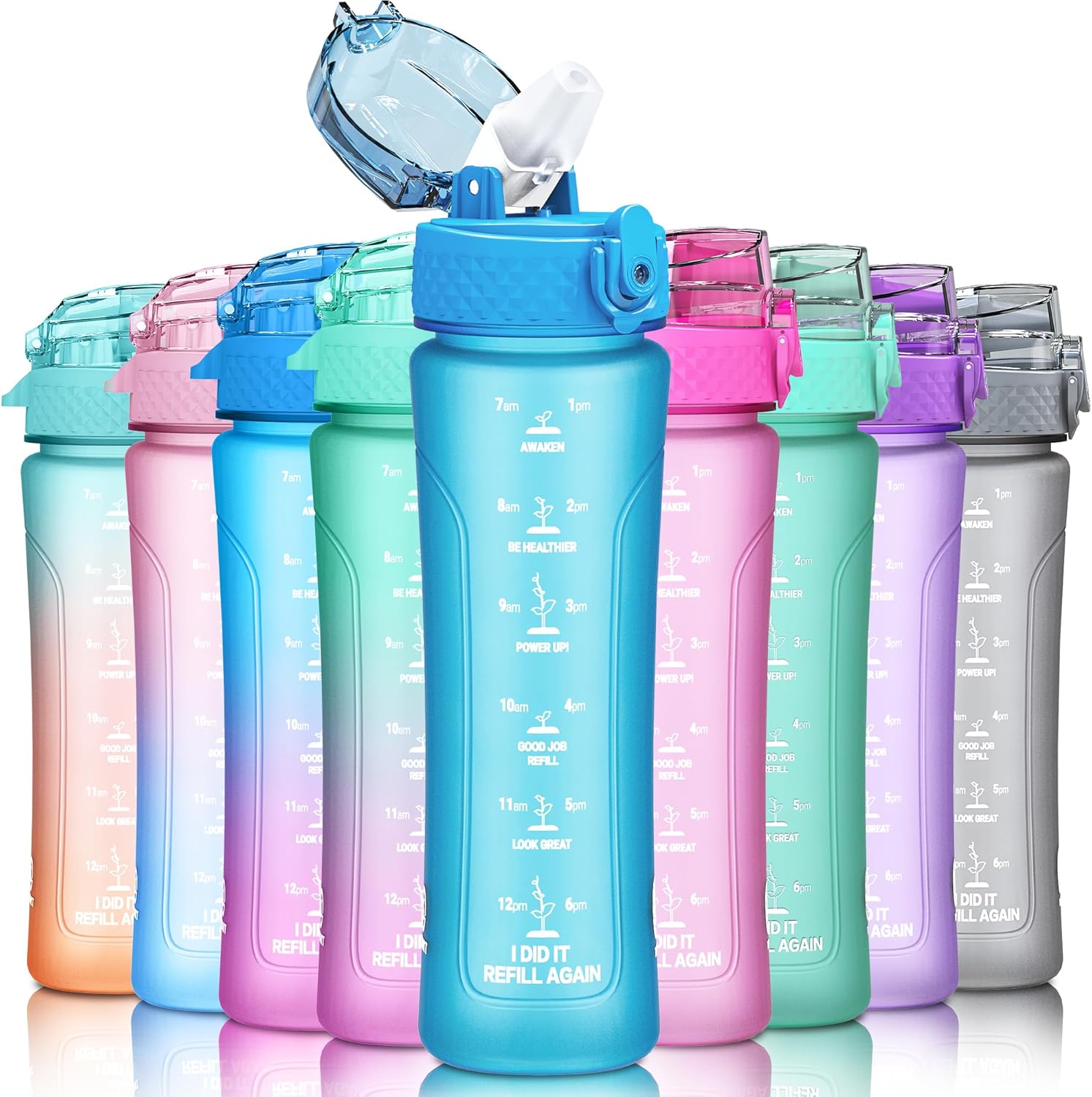 KITART Kids Sports Water Bottle, Special Water Bottle with Straw Lid for School,...