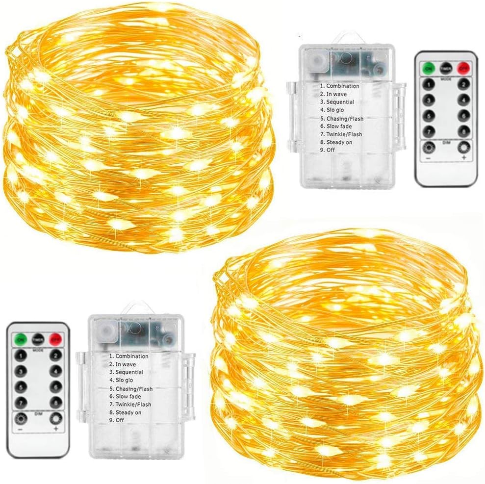 FANSIR Fairy Lights, Special Fairy String Lights 2 Set, Innovative 33ft 100 Led...