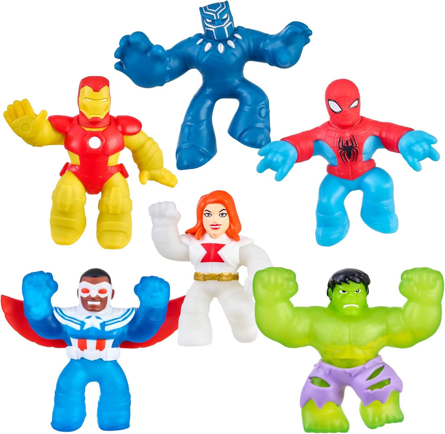 Heroes of Goo Jit Zu Marvel 6 Pack, Special Marvel Action Figures for Collectors...