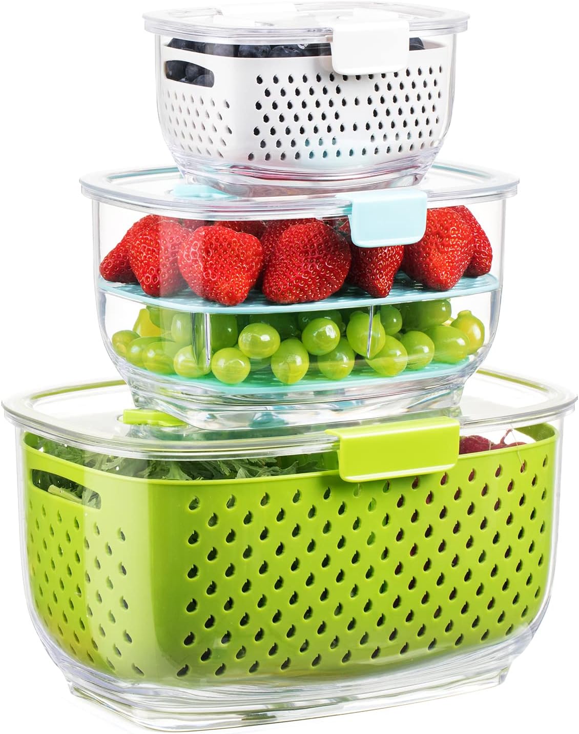 LUXEAR Fresh Produce Vegetable Fruit Storage Conta...