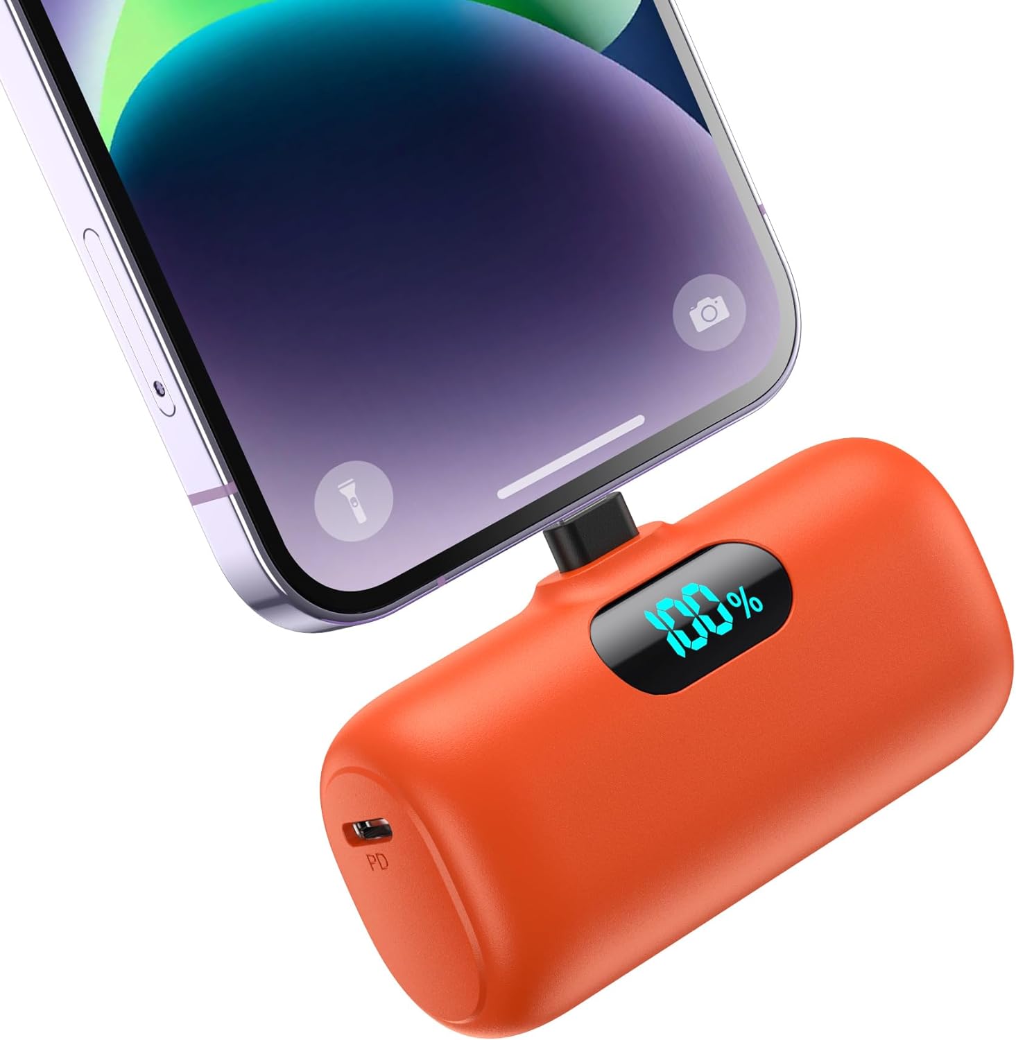Feob 5000mAh Mini Power Bank for iPhone, Upgraded 15W PD Fast Charging Portable...