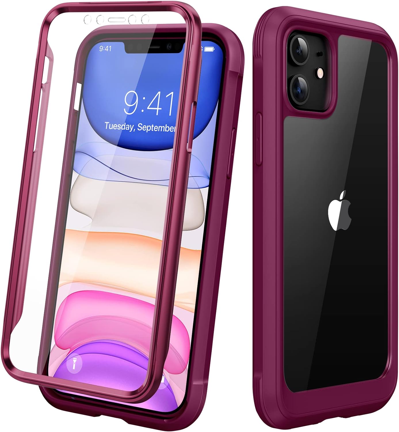 Diaclara iPhone 11 Case, Special 360° Full Body Case with Built-in Screen Protec...