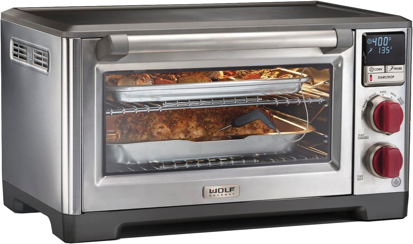 Wolf Gourmet Elite Digital Countertop Convection Toaster Oven with Temperature P...