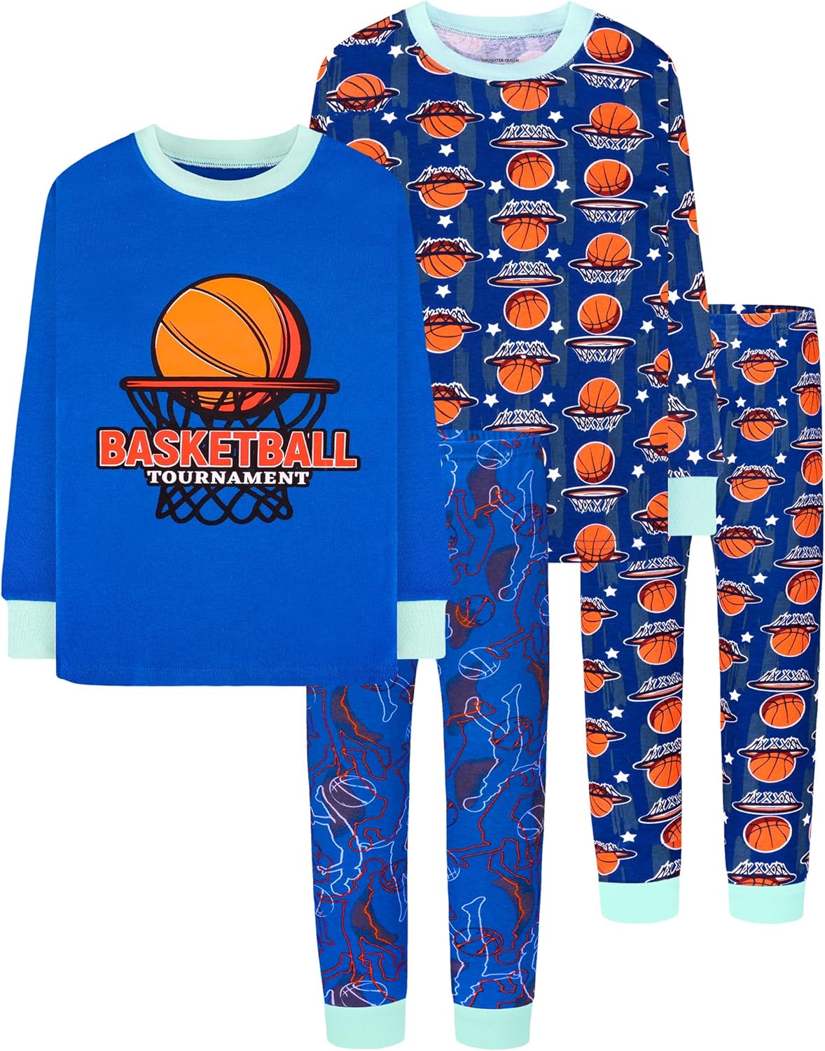 DAUGHTER QUEEN Boys Pajamas, Special Long Sleeve Pajamas for Size 18Months-12Yea...