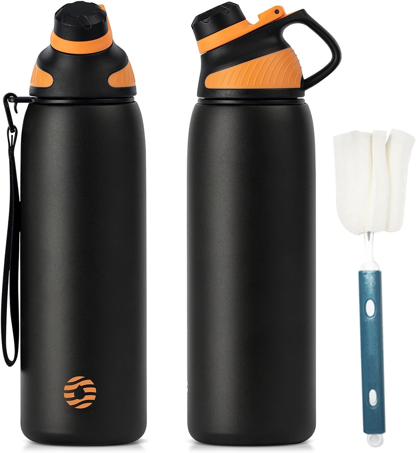 Fjbottle Stainless Steel Water Bottle 600ml/800ml/1L/1.5L with Magnetic Lid, BPA...