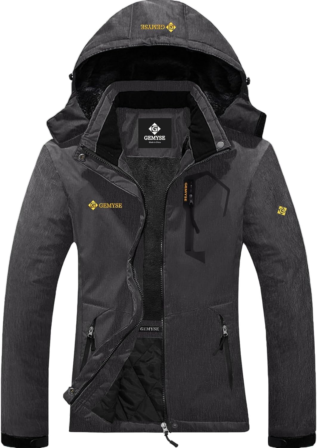 GEMYSE Women's Ski Snow Jacket Warm Winter Waterproof Coat Snowboard Rain Jacket...