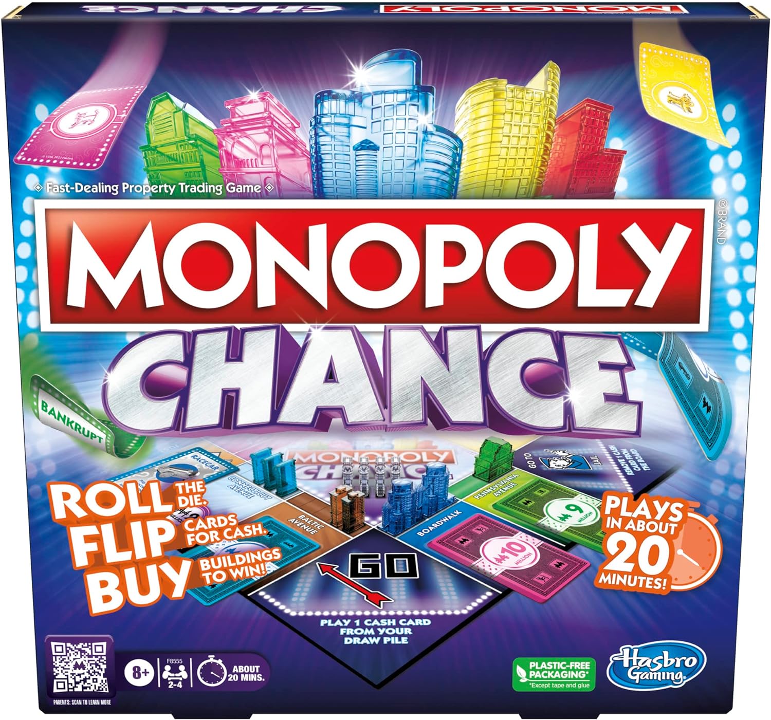 Unique Hasbro Gaming Monopoly Chance, Special Board Game for Adults and Kids, Fa...