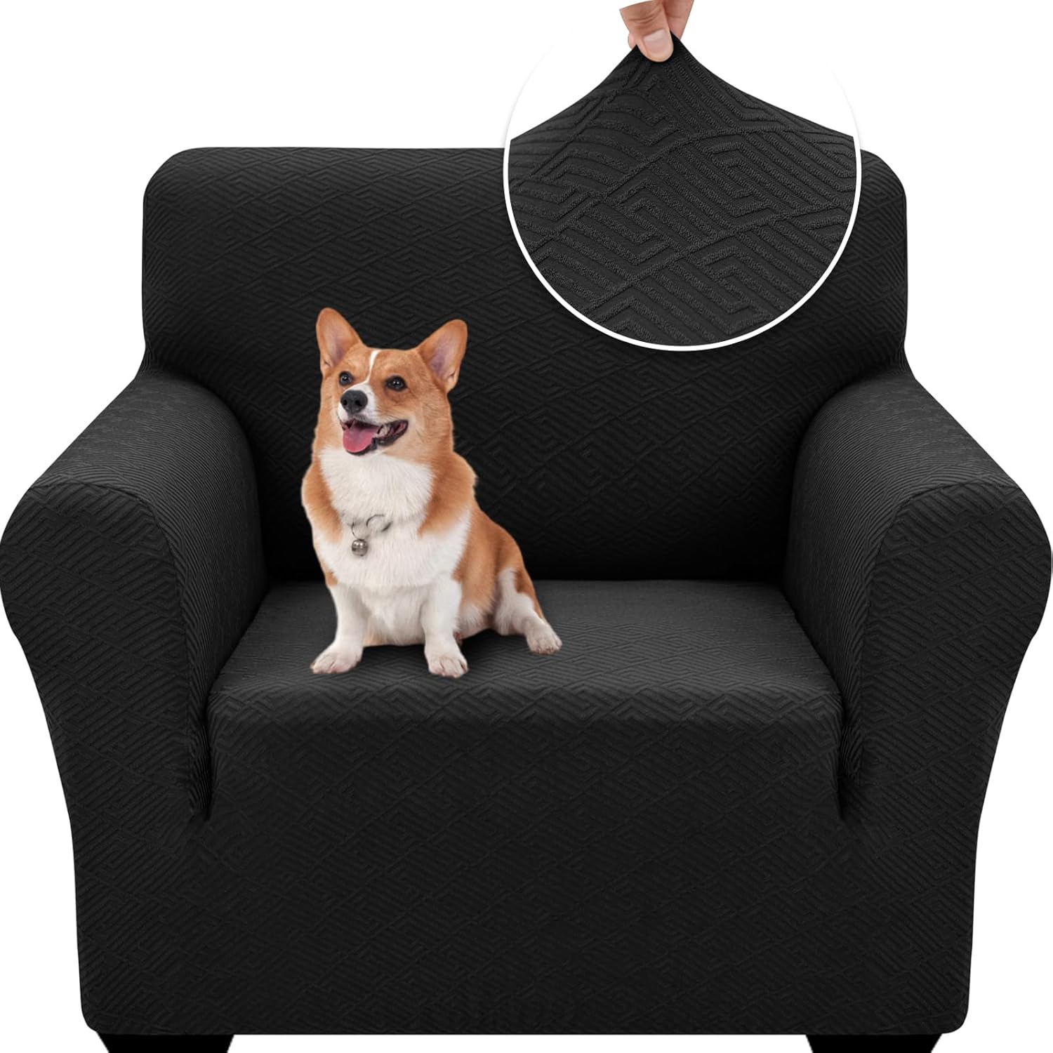 XINEAGE 2024 Newest Stretch Armchair Covers 1 Piece Chair Slipcovers Chair Prote...