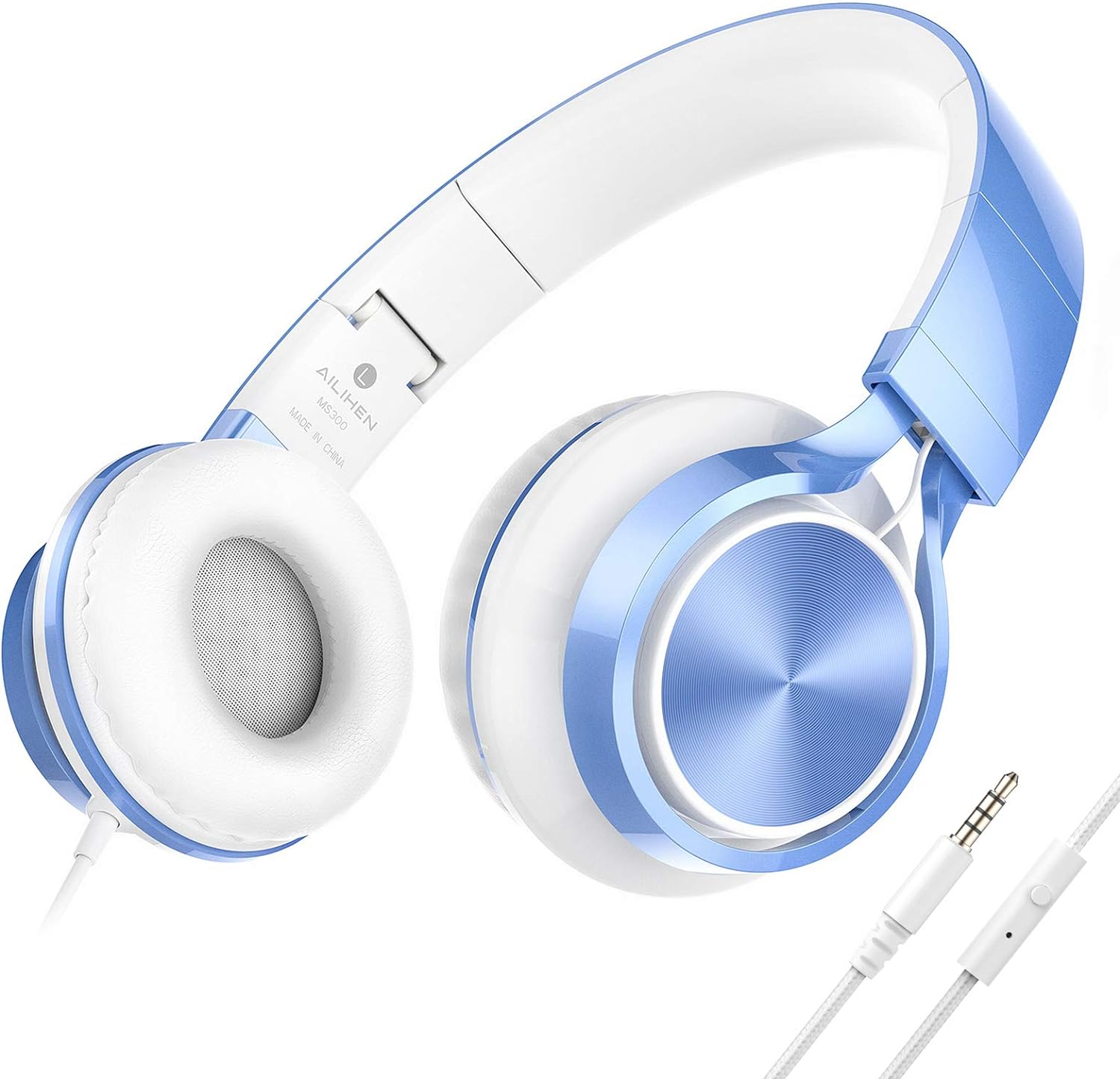 Ailihen MS300 Wired Headphones with Microphone for Chromebook Laptop Computer Sm...