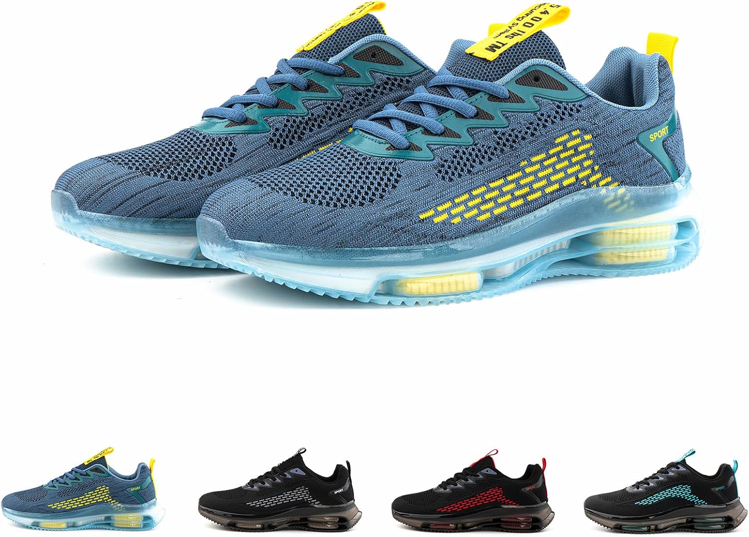 Hitmars Mens Trainers Road Running Shoes Trail Gym Sports Cushioned Lightweight...