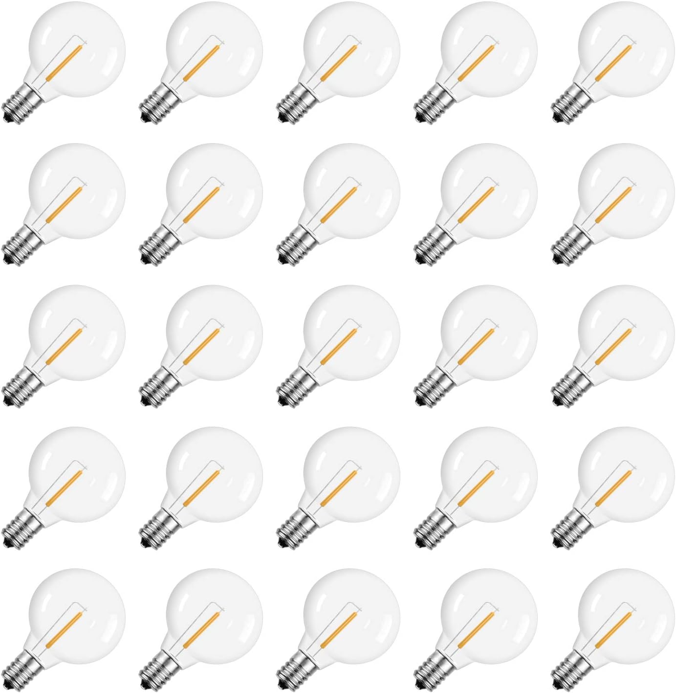 Meconard G40 Led Replacement Light Bulbs, E12 Screw Base Shatterproof Globe Bulb...