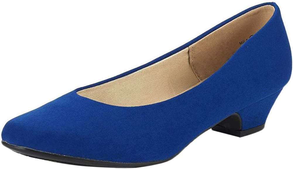 DREAM PAIRS Women's Shoes, Special Mila Low Chunky Heel Pump, Innovative Fashion...
