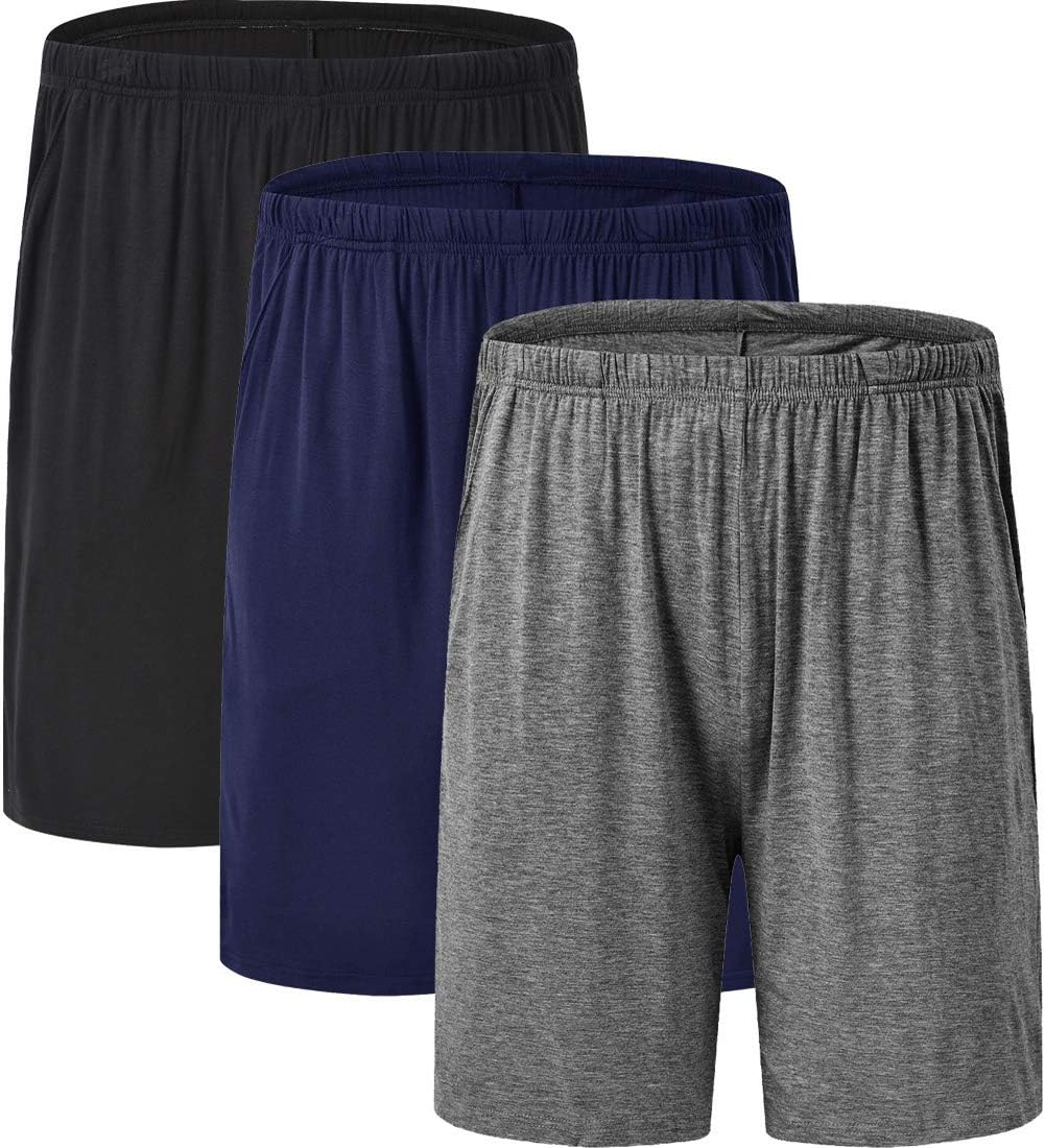JINSHI Men's Pyjama Shorts, Special Nightwear, Super Soft Lounge Wear Shorts, In...