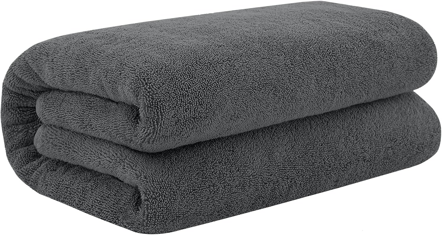 DAN RIVER 100% Cotton Bath Sheets – 550 GSM Ultra Super Soft Sheets – Jumbo Larg...