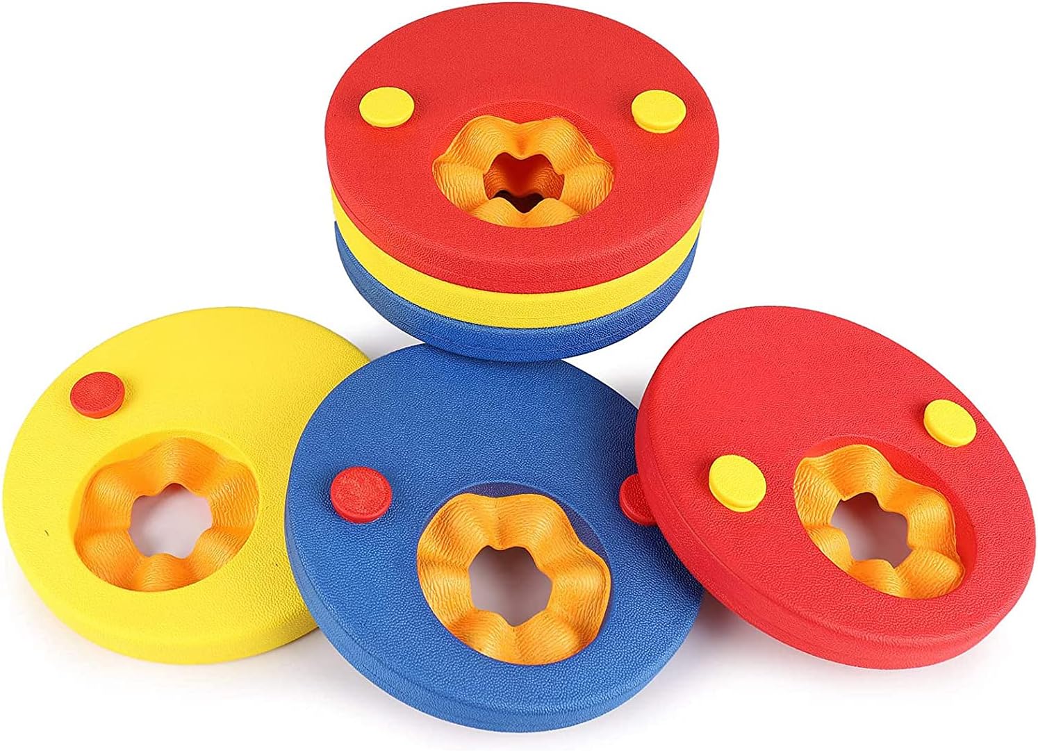 SKYSPER Arm Bands Swimming Float Discs Kids Foam Armband Pool Set for Swim Learn...