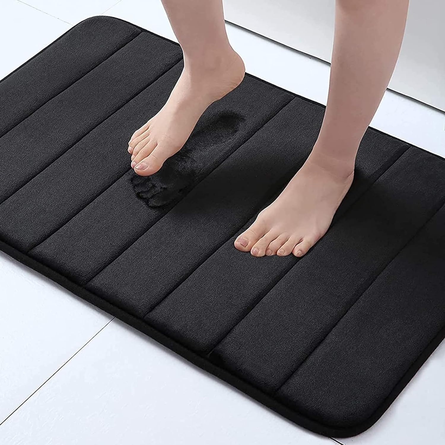 Buganda Memory Foam Bath Mat Rug, 30" x 20", Ultra Soft and Non-Slip Bathroom Ru...