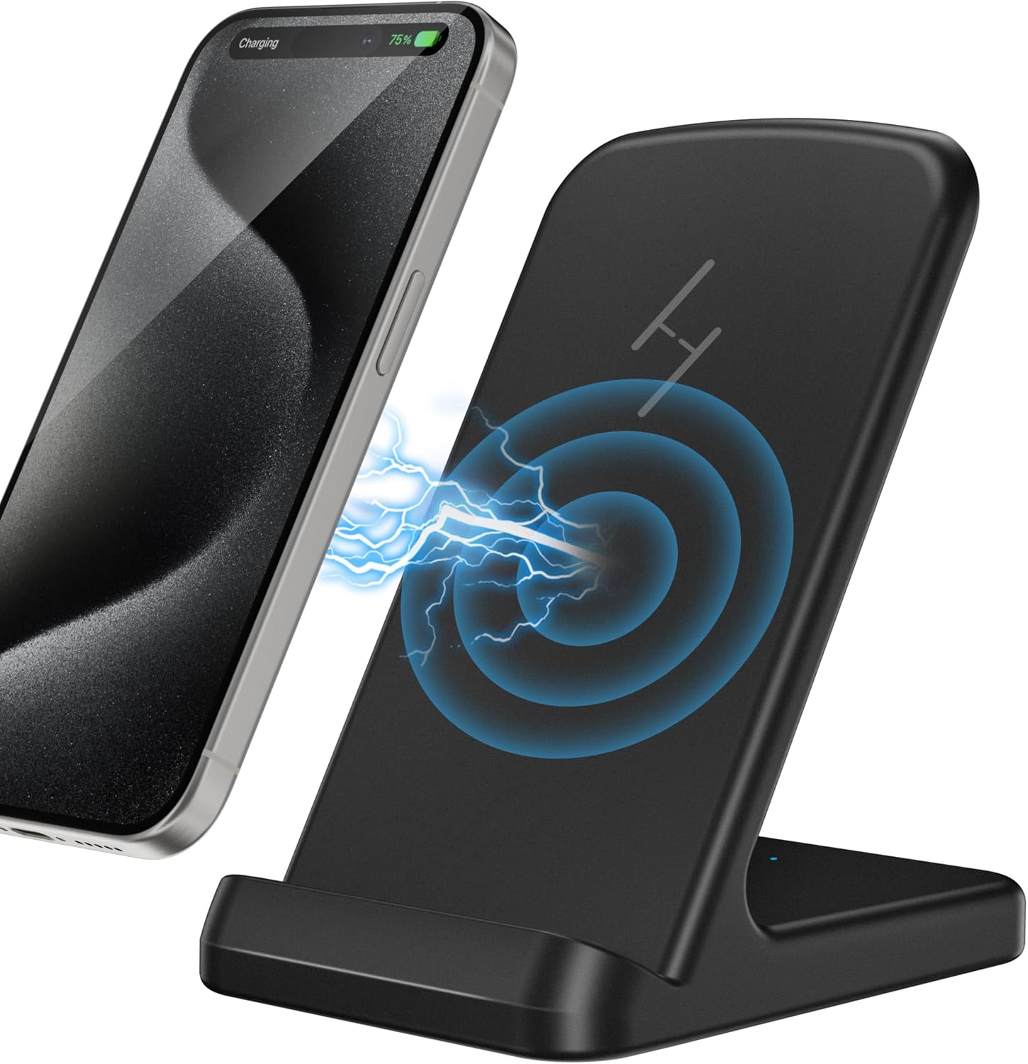 Zestiq Wireless Charger, 15W Wireless Charging Stand for iPhone 16 15 14 13 12 1...