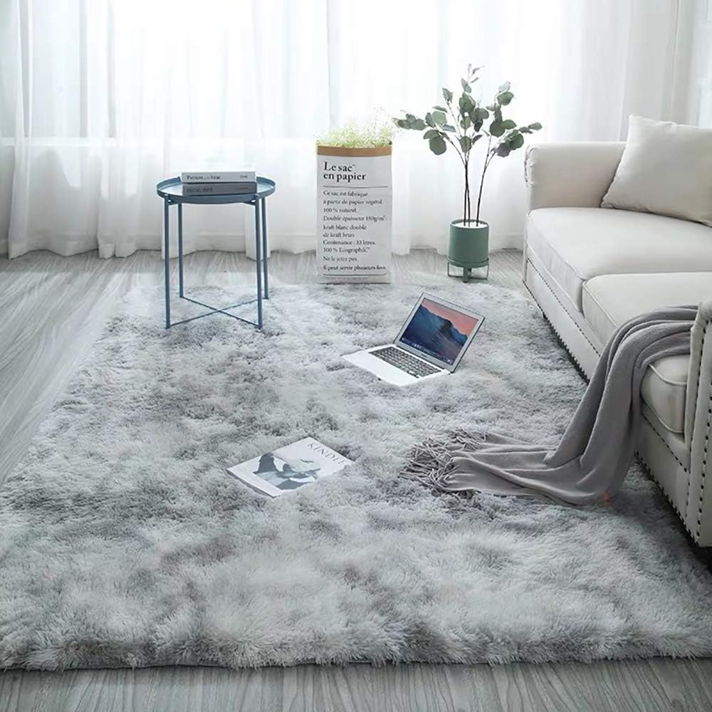 Blivener Soft Touch Area Rug Bedroom Anti-Skid Yoga Carpet Shaggy Rugs Fluffy Mo...