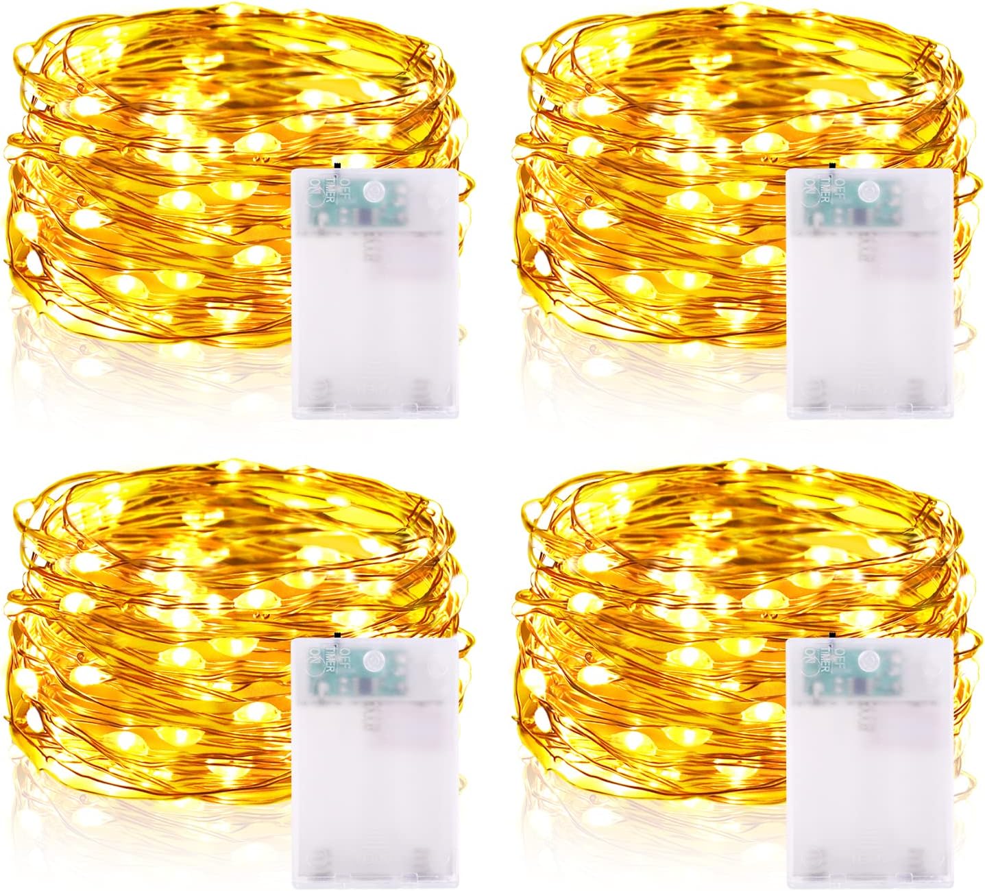 Fairy Lights Battery with Timer, 5m 50 LED Micro Wire Fairy String Lights with T...