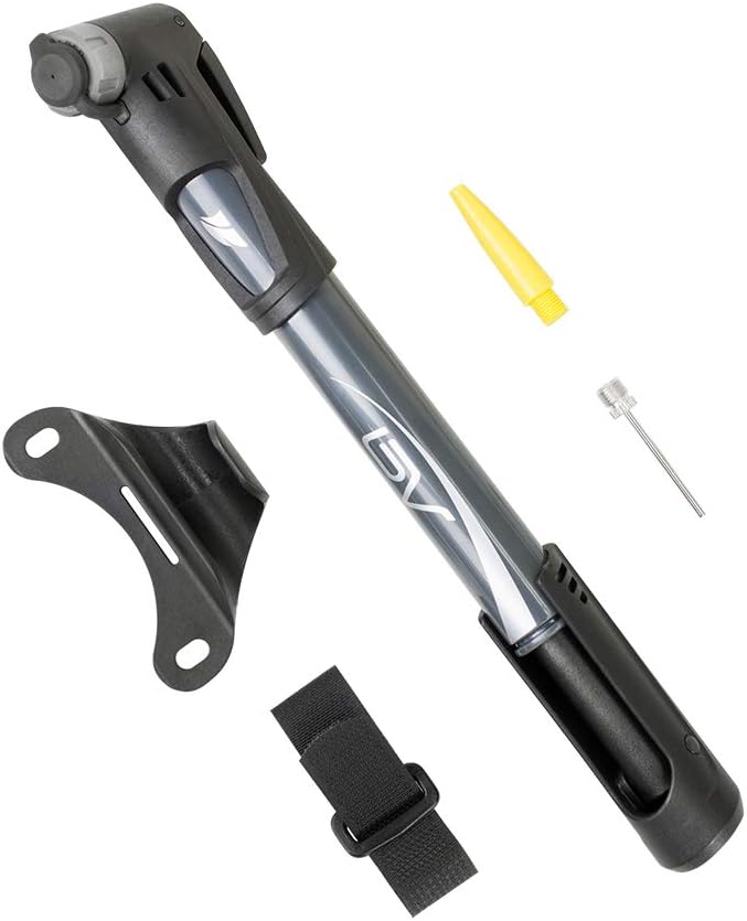 BV Mini Bike Pump Portable Frame Pump, Air Ball Pump Inflator with Ball Pump Nee...