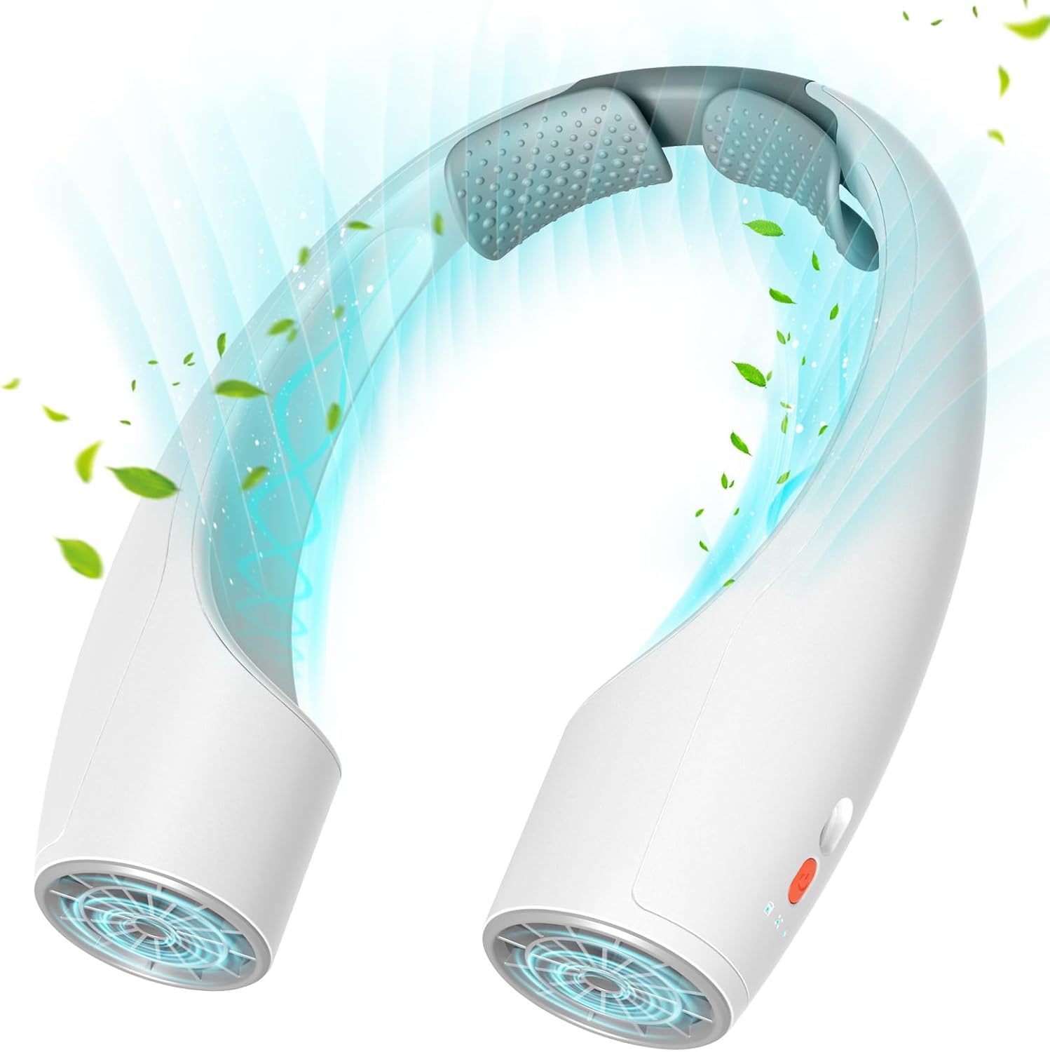 AI Neck Fan, 4 Speeds Adjustable Portable Personal Fan Rechargeable, 4000 mAh Ba...