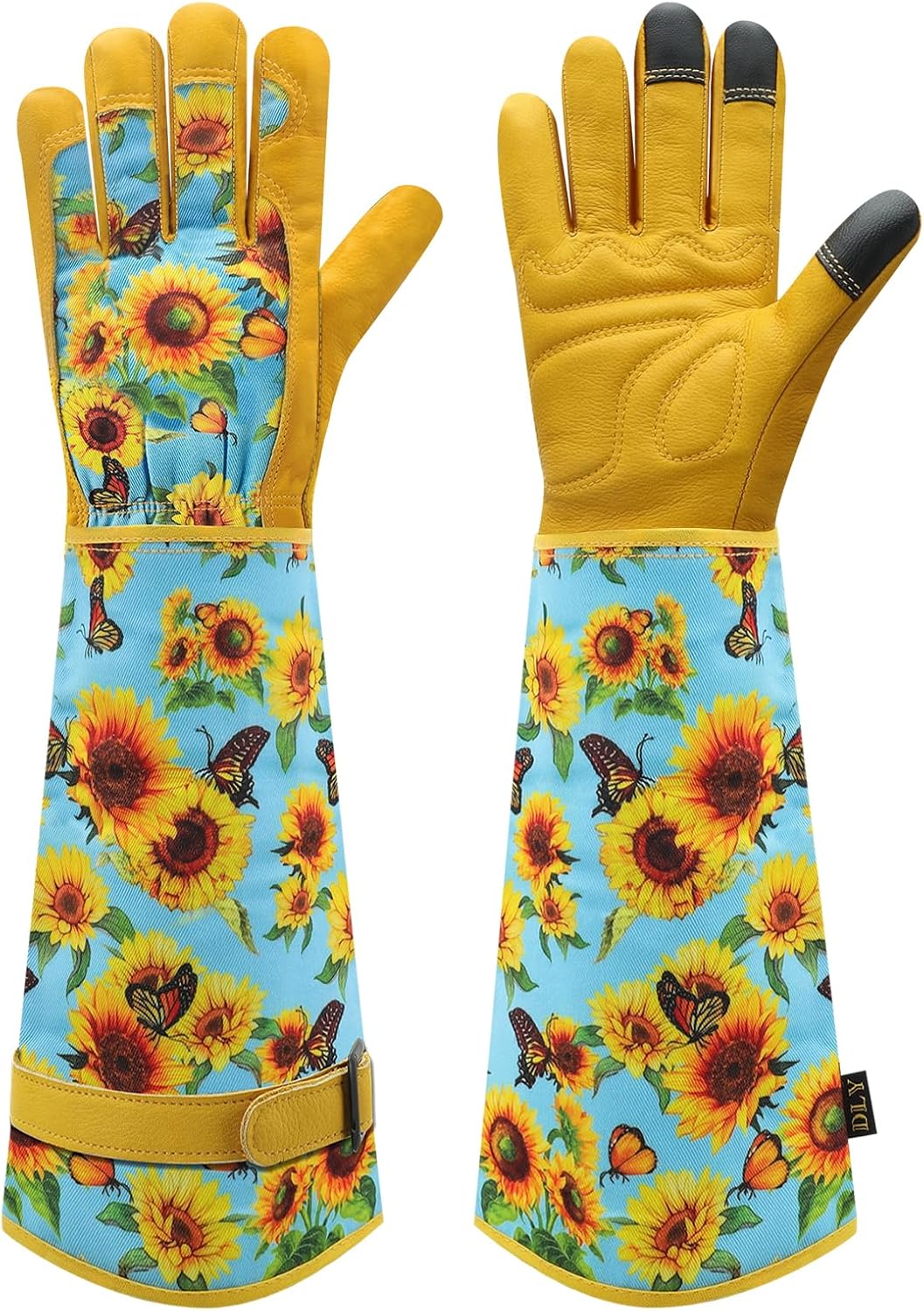 DLY Gardening Gloves for Women, Rose Gloves Gardening Thorn Proof, Long Garden G...
