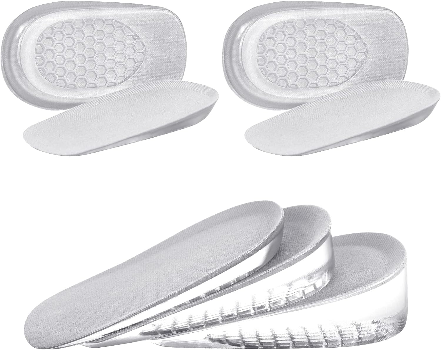 URAQT Gel Height Increase Insole, Special Invisible Height Insole Heel Shoe Lift...