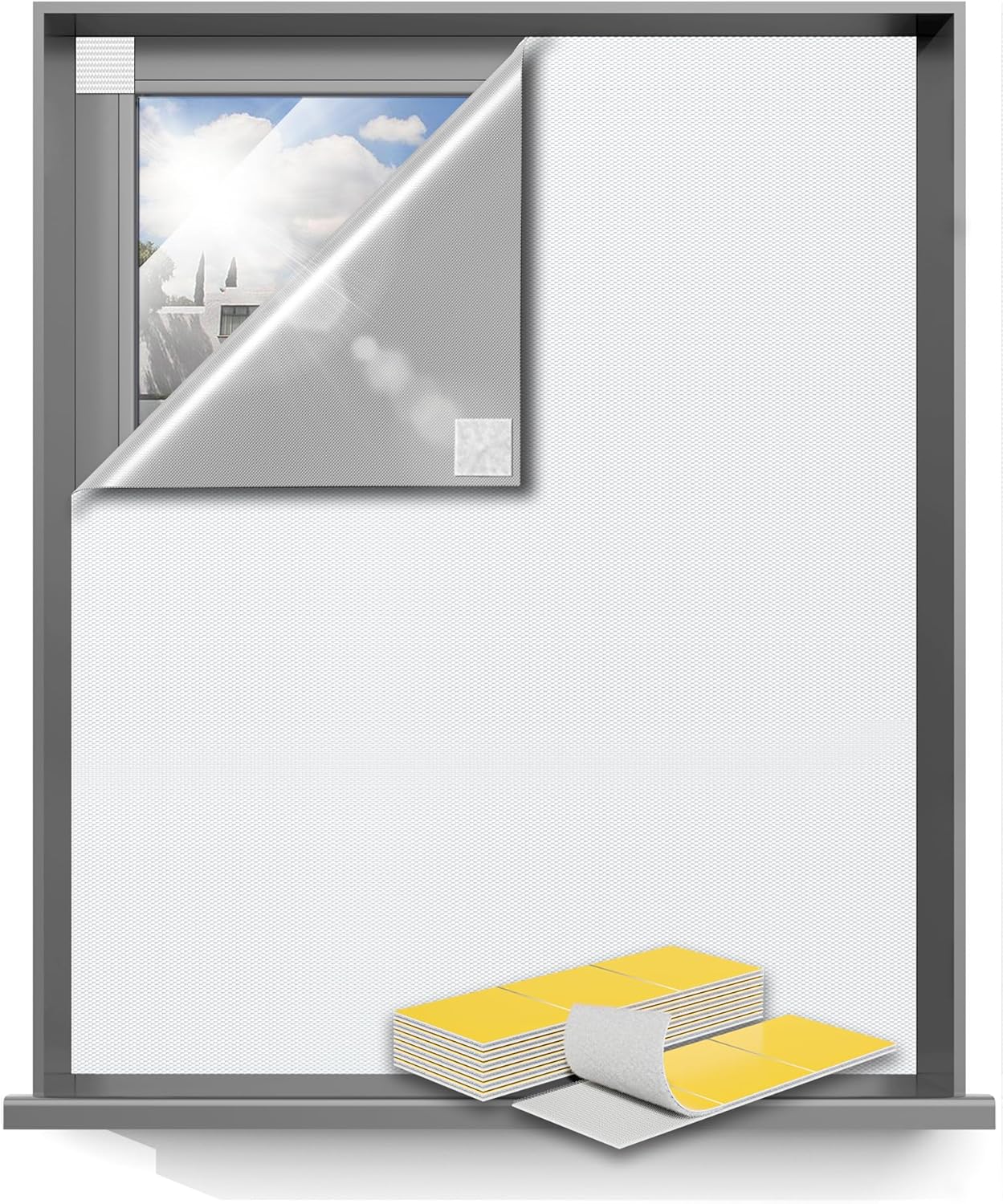 Sumobaby Portable Blackout Curtains, Special Blackout Blinds 50"x57", Innovative...