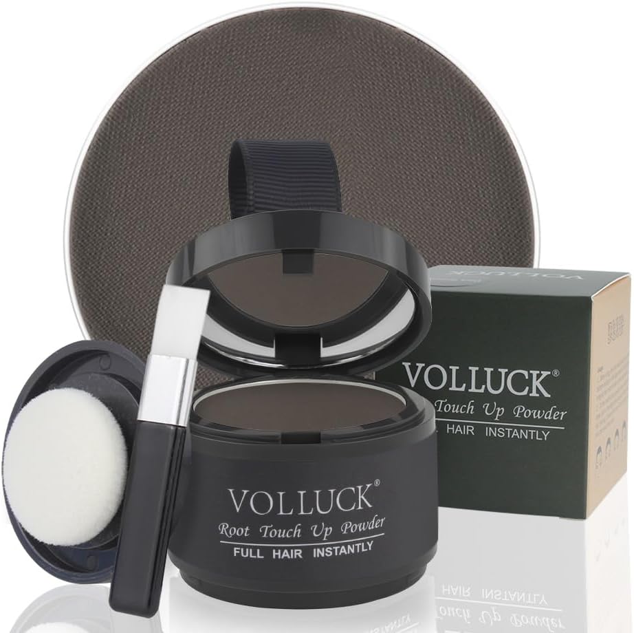 VOLLUCK Root Touch Up Hair Powder, Root Cover Up Hairline Shadow Powder for Thin...