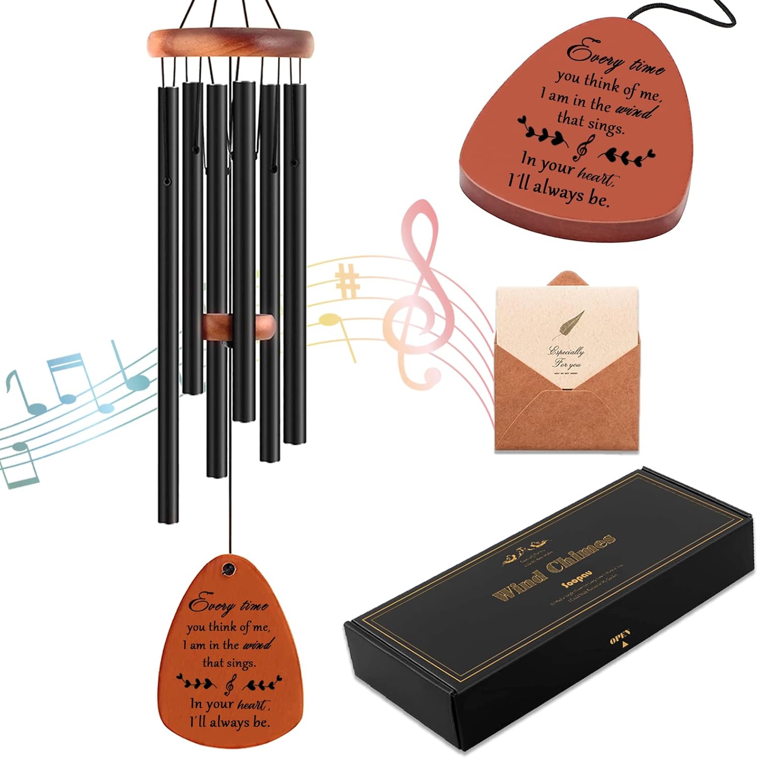 Special Sympathy Wind Chimes, High-Quality Memorial Wind Chimes for Loss of Love...