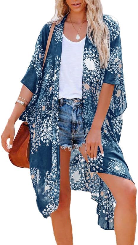 Women's Kimono, Special Swimsuit Coverups for Summer, Unique Beach Casual Loose...