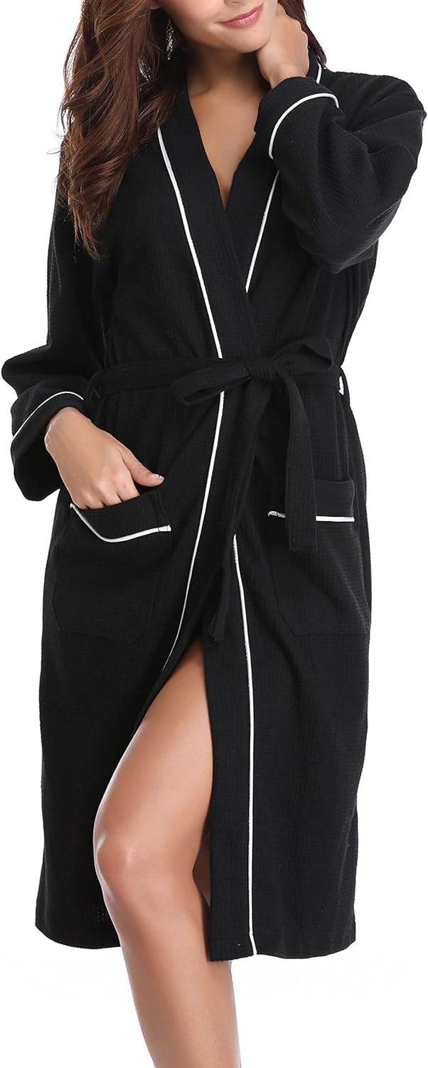 High-Quality Vlazom Lightweight Dressing Gowns, Special Unisex Kimono Robe for A...