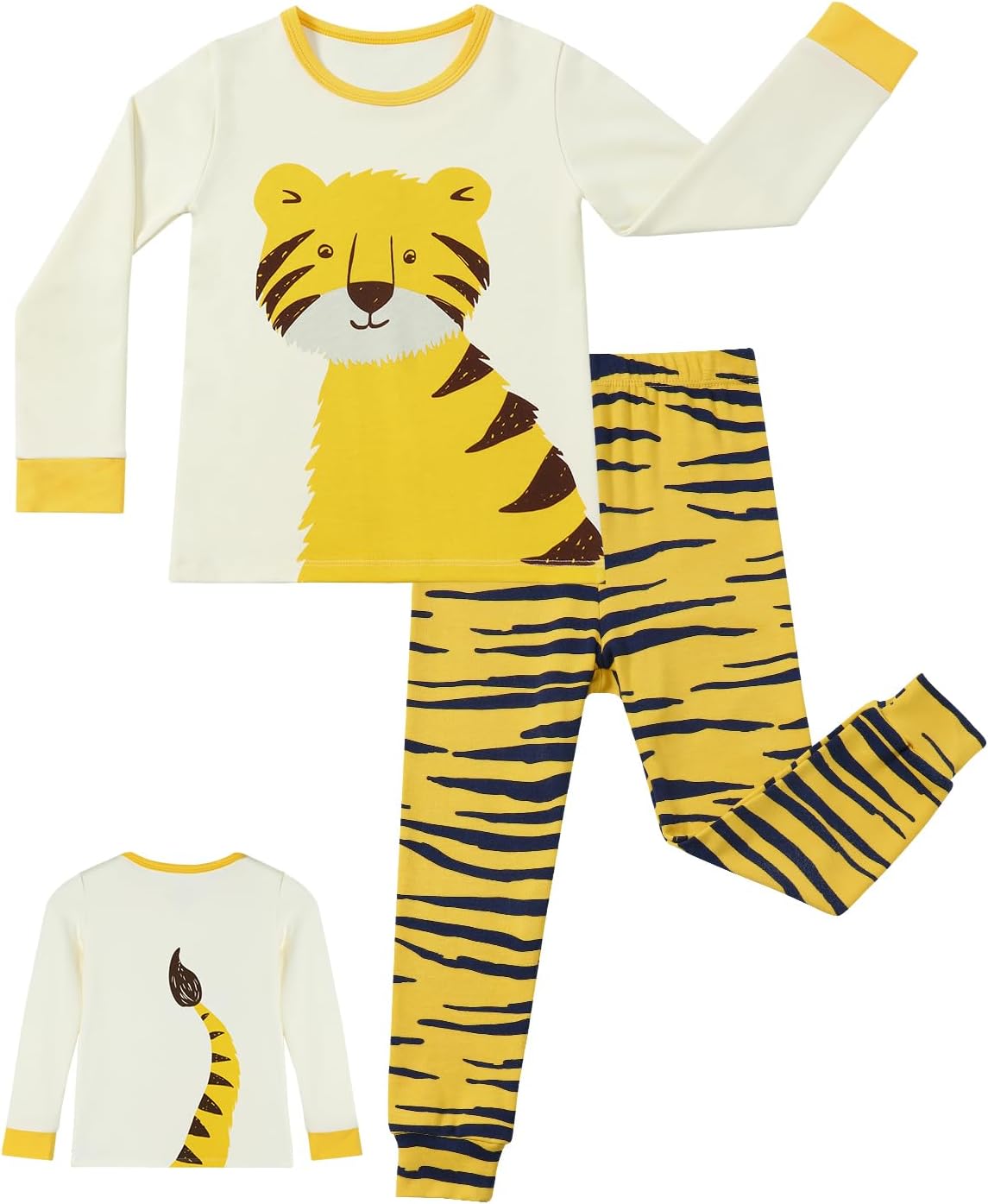 Bamboo Viscose Toddler Pajamas Boys Girls Baby Animal Pjs Sets 12M-8Y Kids 2pcs...