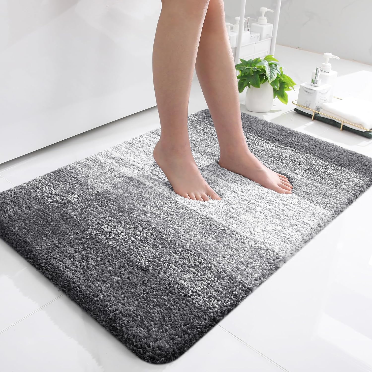 OLANLY Bathroom Rug Mat 36x24, Extra Soft and Absorbent Microfiber Bath Rugs, No...