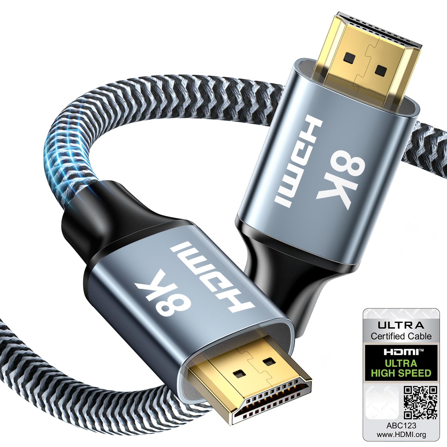 CABNEER HDMI Cable, Special HDMI 2.1 Cable for High Speed HDMI to HDMI Connectio...