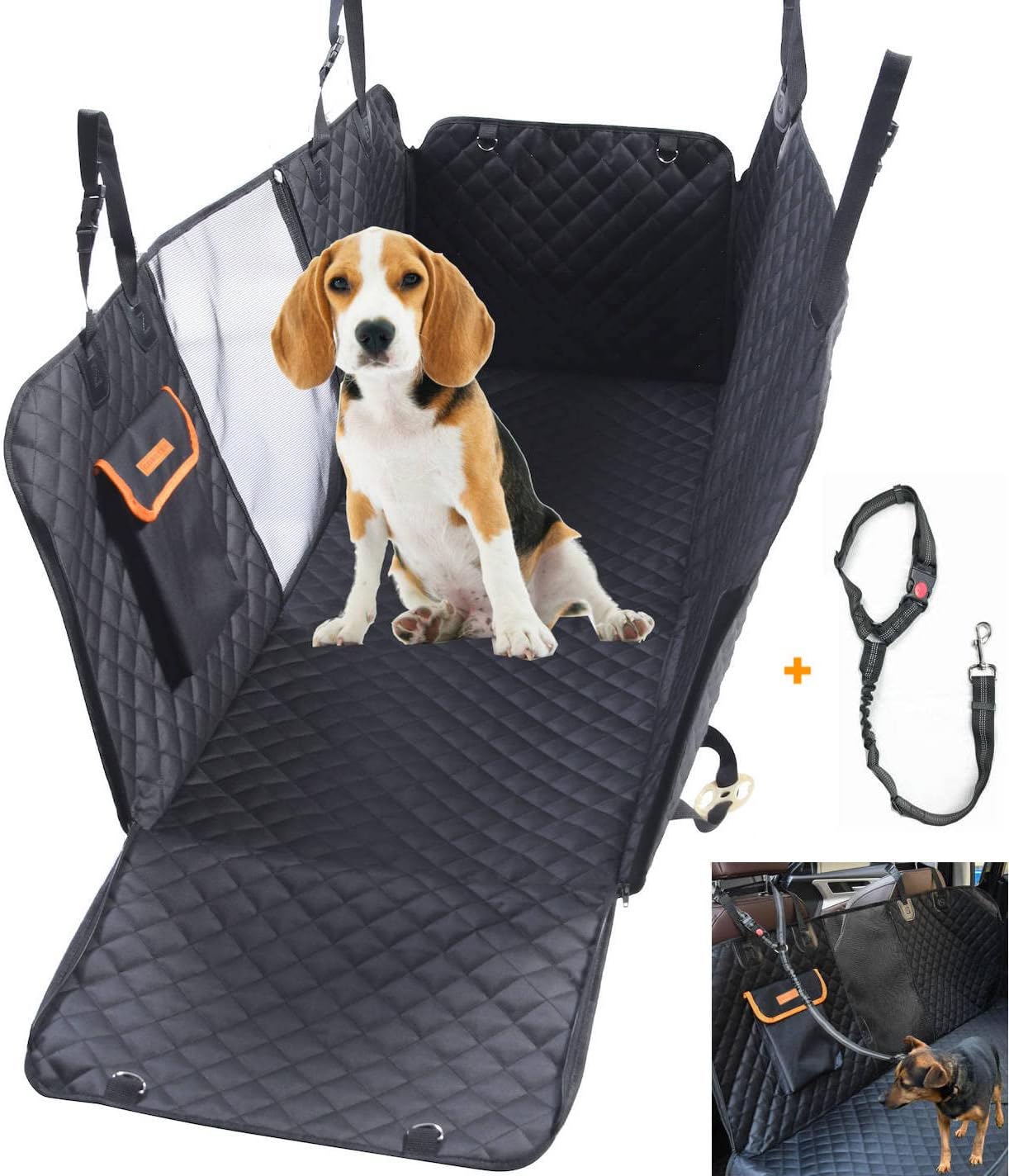 GoBuyer Dog Car Seat Cover Protector Liner Hammock for Car Boot and Back/Rear Se...