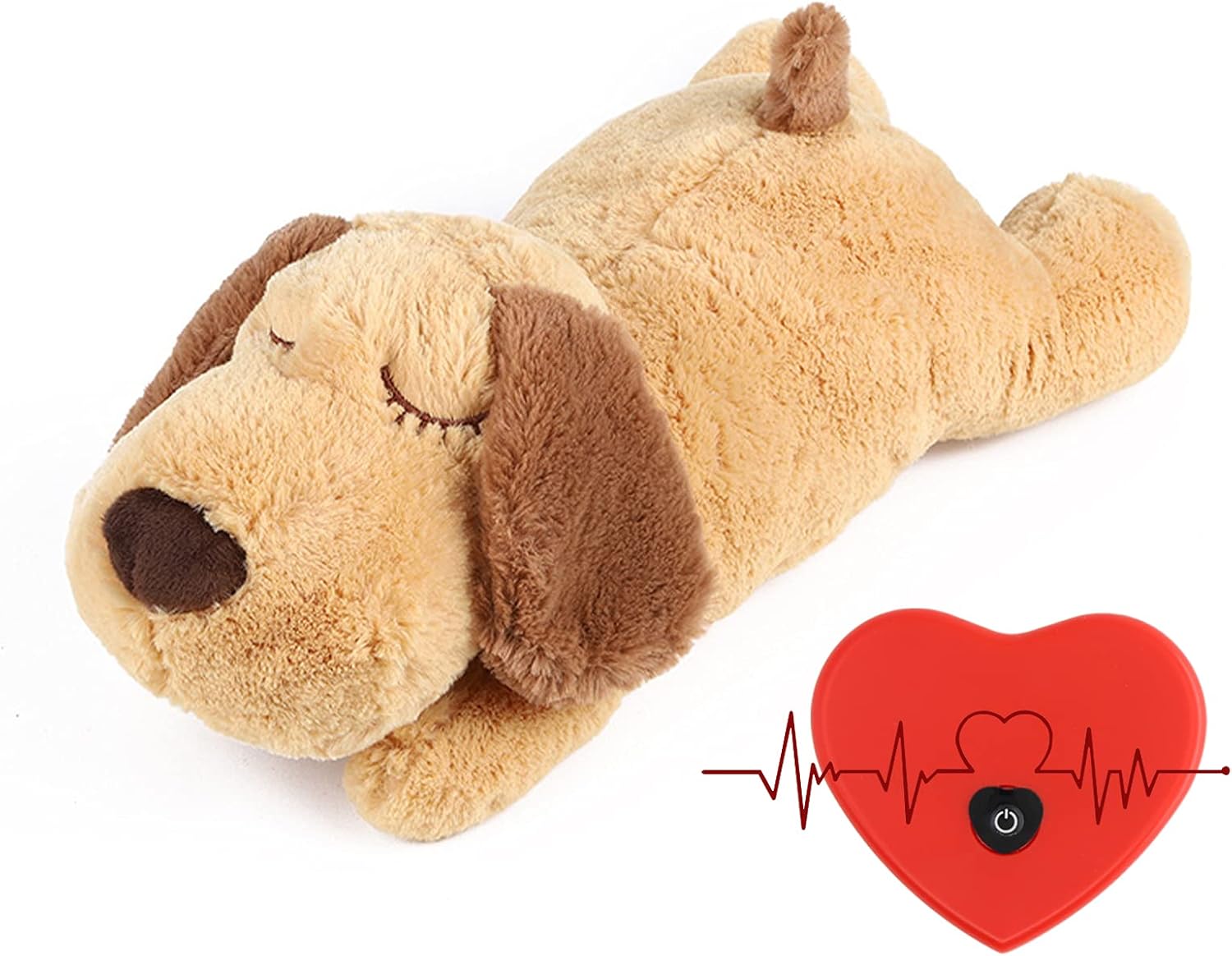 Newthinking Puppy Heartbeat Stuffed Toy, Special Pet Anxiety Relief and Calming...
