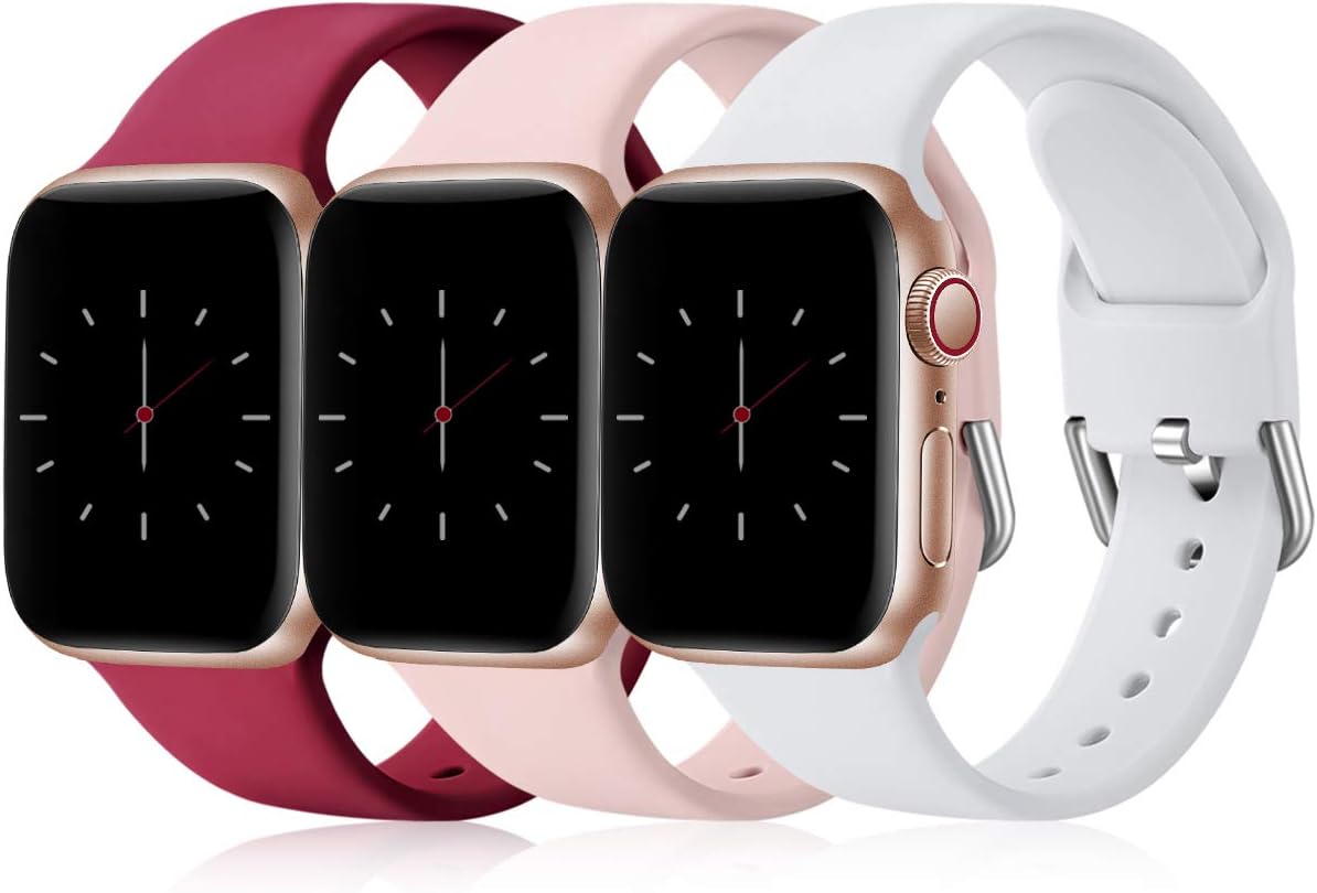 Wepro Pack 3 Straps Compatible with Apple Watch Strap 46mm 42mm 45mm 44mm 41mm 4...