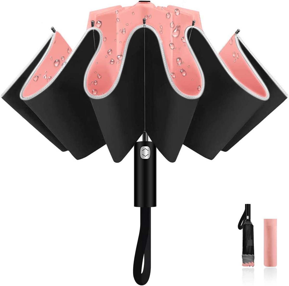 LAMA Folding Umbrella, Special Inverted Umbrella, Unique Windproof Strong Auto O...