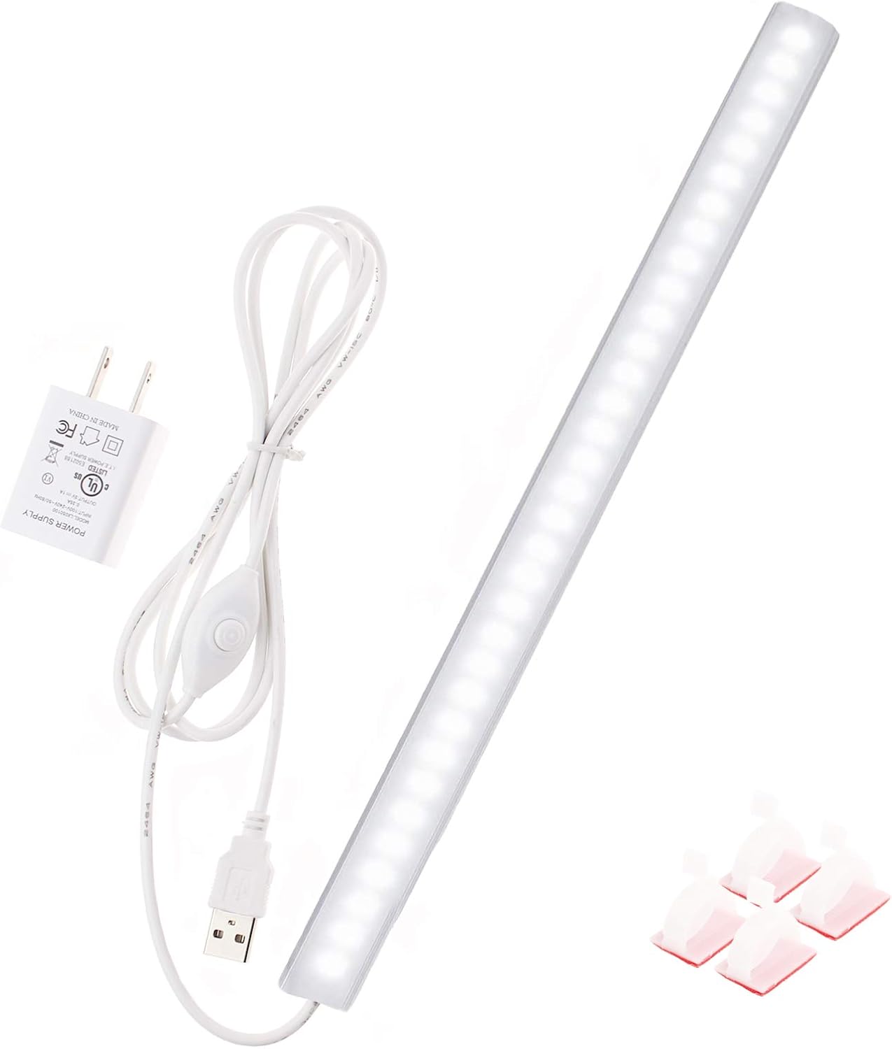 Under Cabinet Light, 12 Inch Plug in LED Closet Light with Memory Function, Cold...
