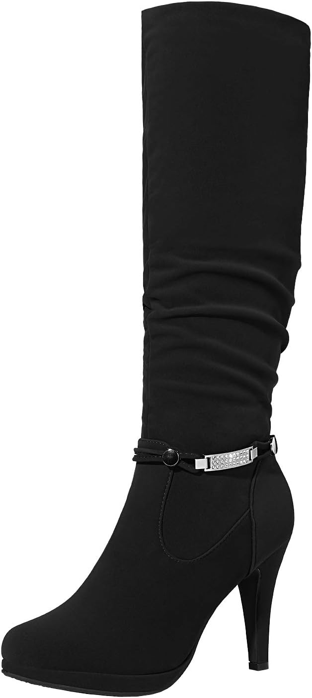 DREAM PAIRS Women's Knee High Boots, Special Platform Heel Boots for 8.5 Size, H...