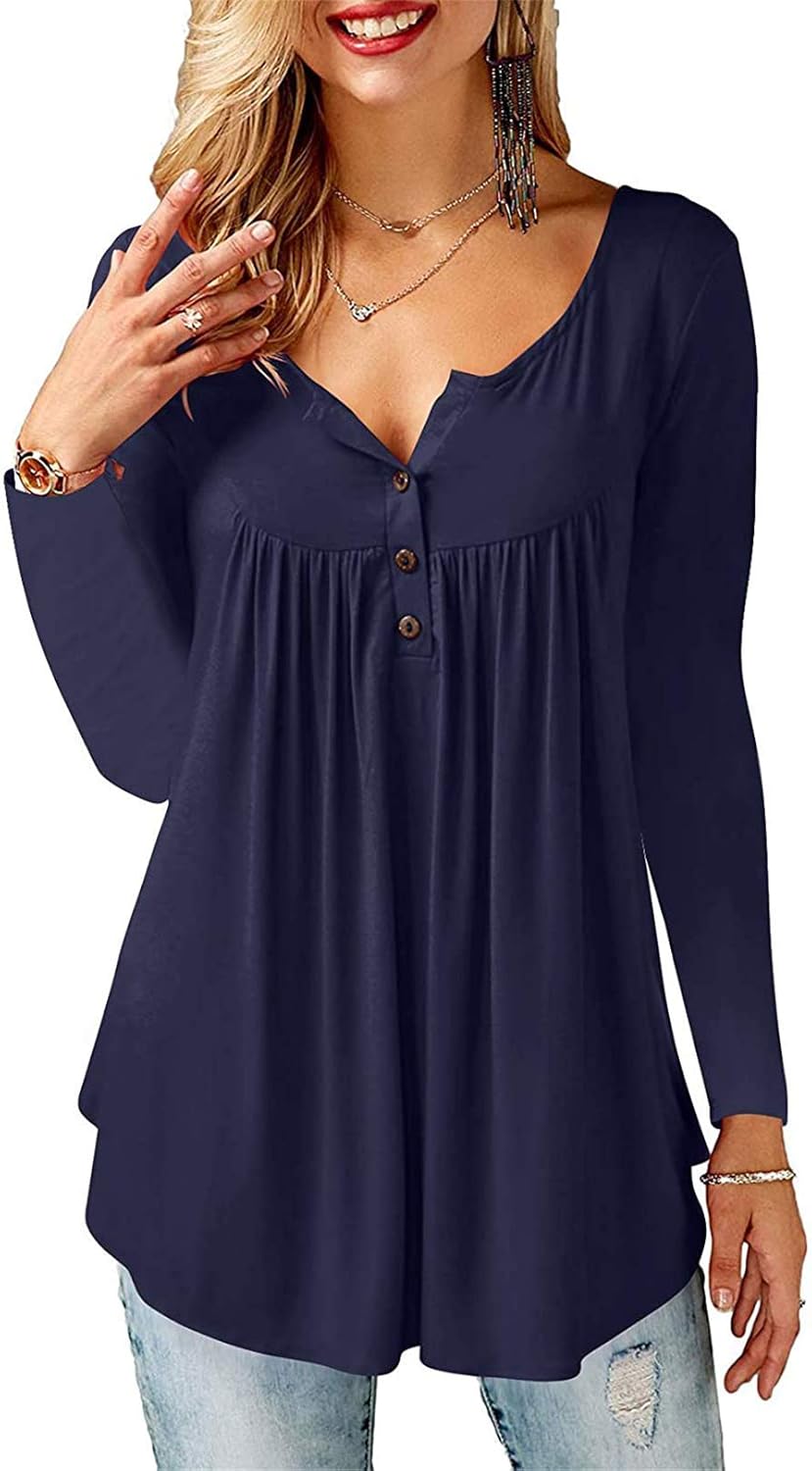 Beluring Fashion Shirt, Special Casual V Neck Tops for Women, High-Quality Long...