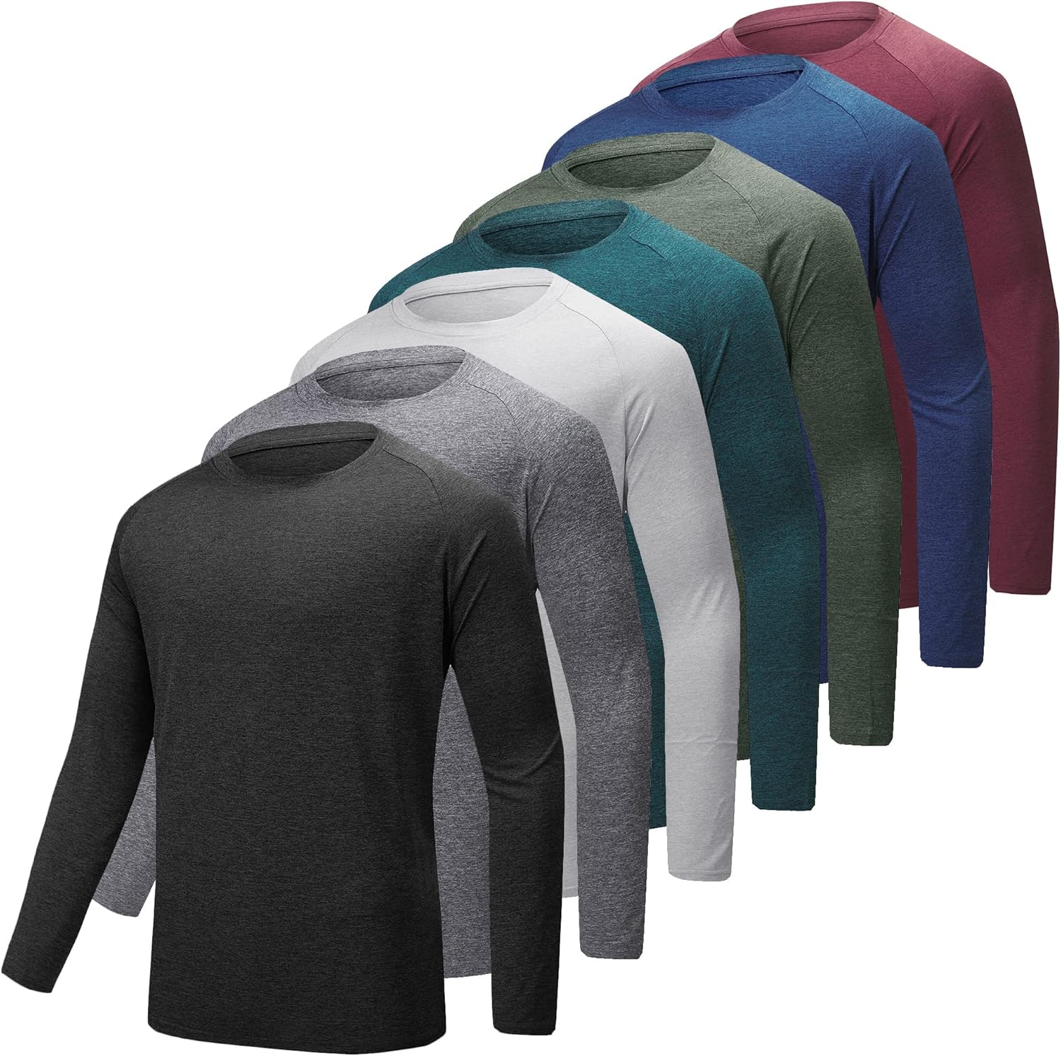 BALENNZ Long Sleeve Tee Shirts for Men - Moisture Wicking Quick Dry Long Sleeve...