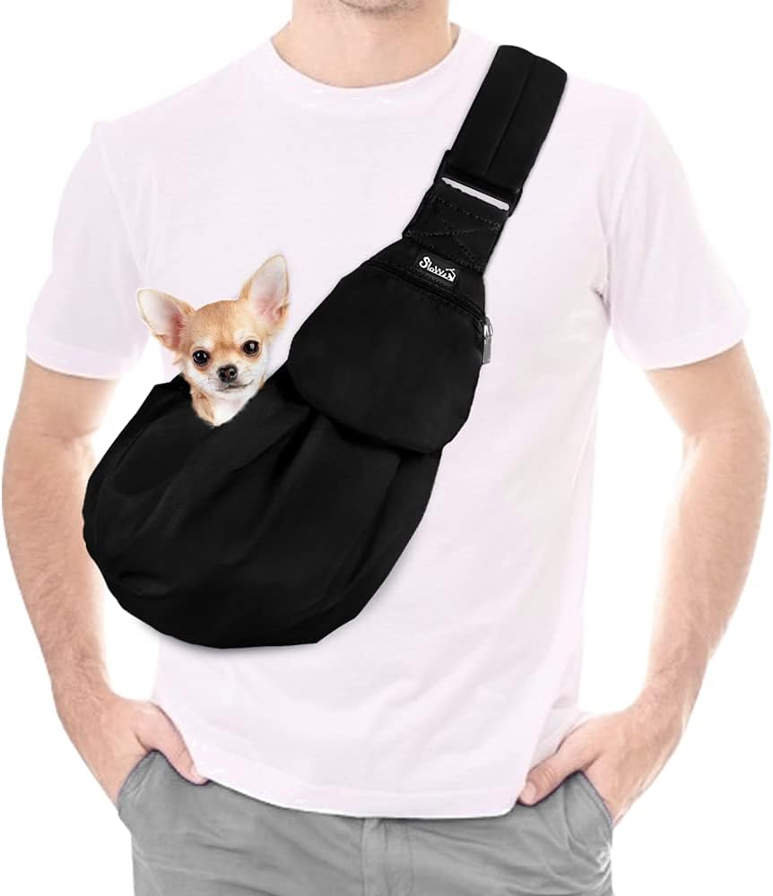 SlowTon Dog Carrier Sling - Thick Padded Adjustable Shoulder Strap Dog Carriers...