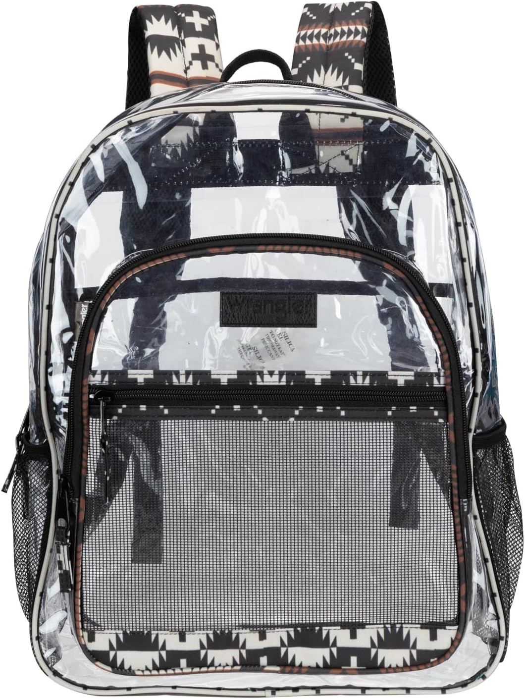 Wrangler Clear Water Resistant Backpack - Durable Plastic See Thru Bag for Casua...