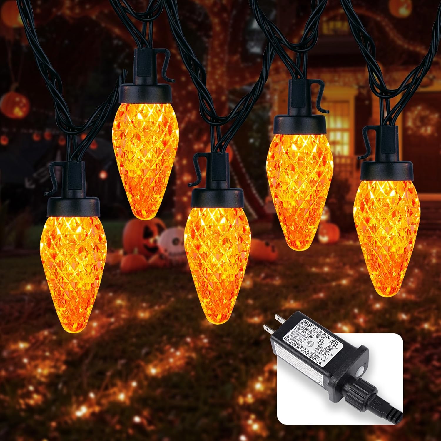 Brightown Halloween String Lights, Special C9 LED Halloween String Lights for 82...