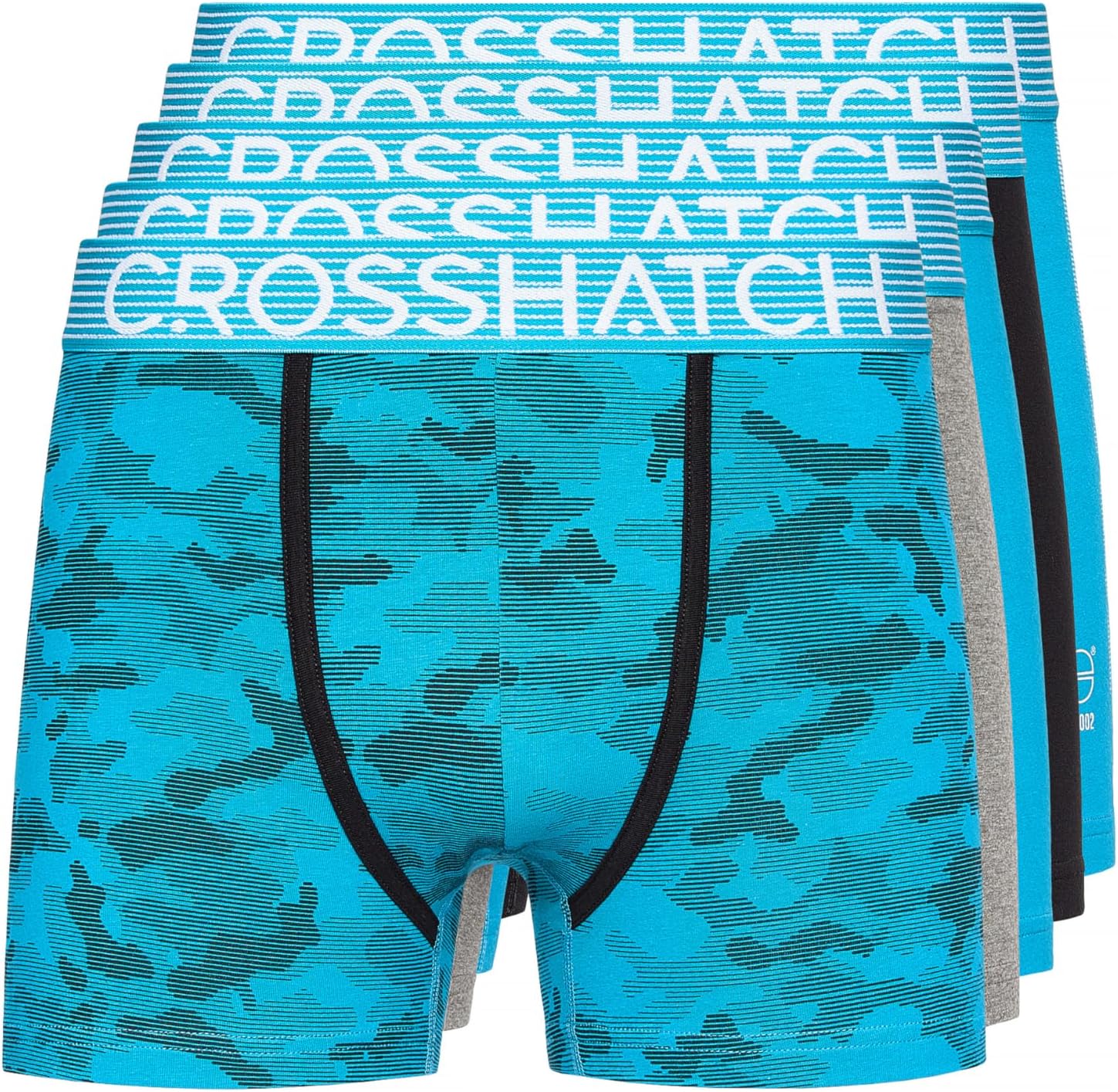 Crosshatch Men's (5 Pack) Multipacked Boxer Shorts, Unique Men's Multi-Color Box...